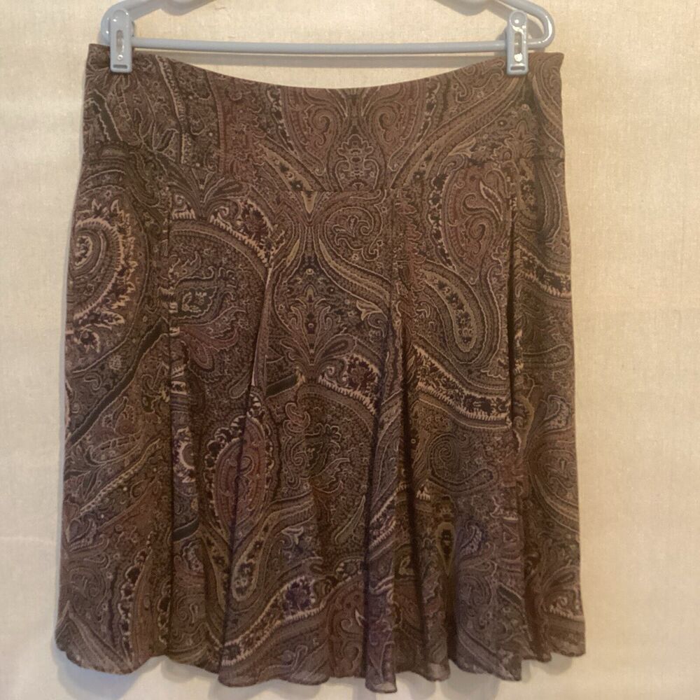 chaps skirt 12 paisley